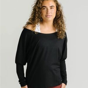 ZYIA Black Aarya Downtime Long Sleeve Top RC